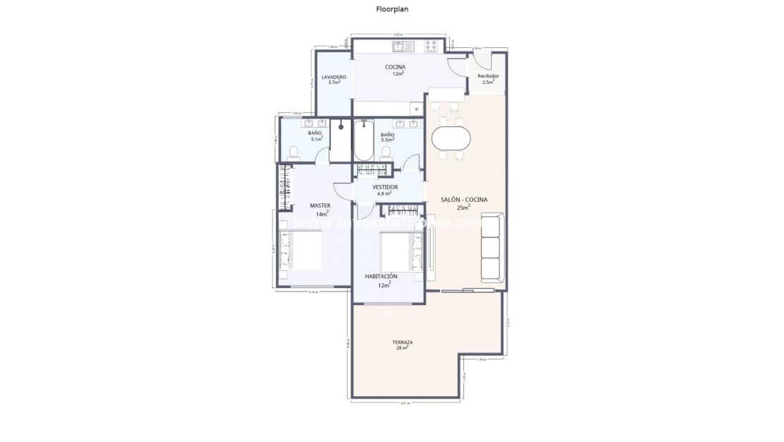 2 slaapkamer Appartement te koop in Orihuela Costa met zwembad - € 295.000 (Ref: 10182216)