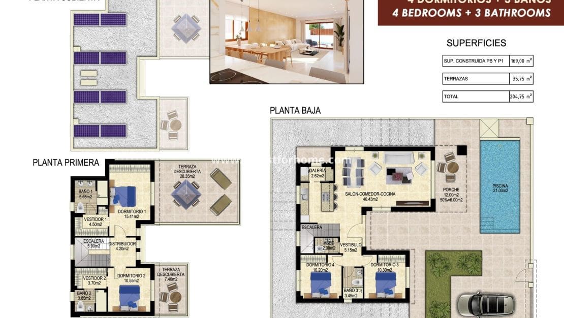 4 bedroom Villa for sale in Orihuela Costa with pool - € 649,000 (Ref: 9244418)