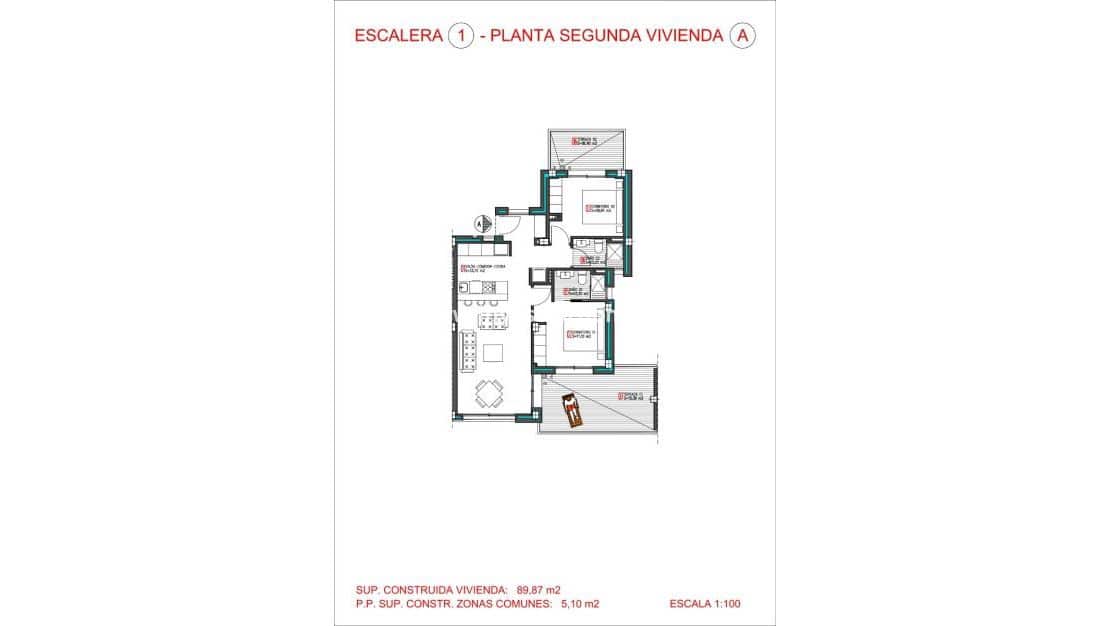 2 slaapkamer Appartement te koop in Torrevieja met zwembad - € 274.900 (Ref: 9244437)