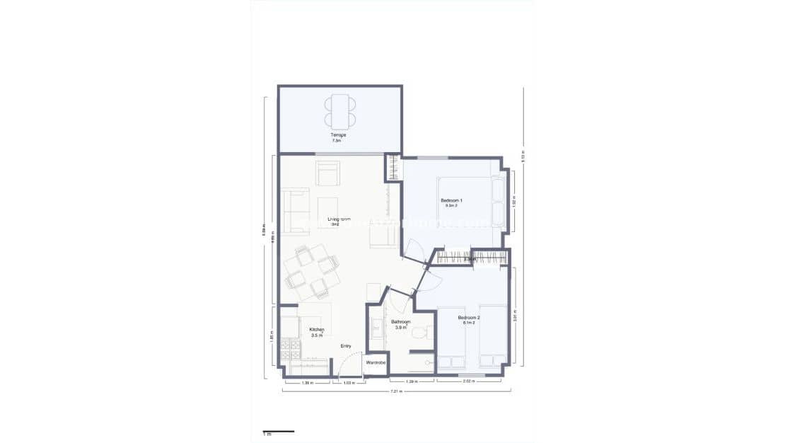 2 slaapkamer Appartement te koop in Torrevieja met zwembad - € 215.000 (Ref: 9369120)