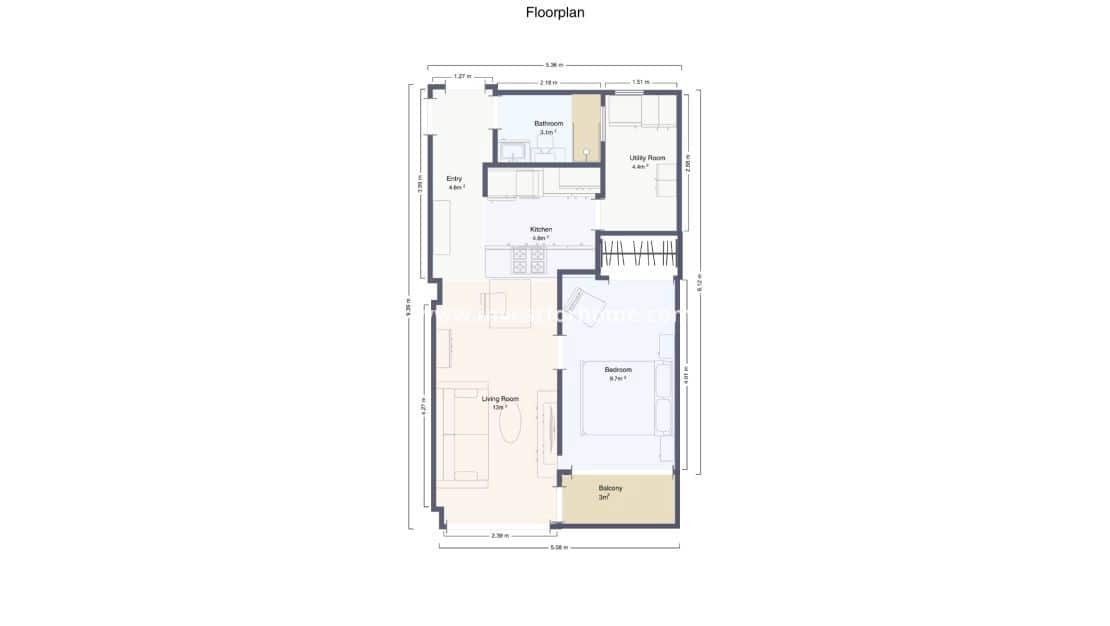 Apartamento de 1 habitación en Torrevieja en venta con piscina - 175.000 € (Ref: 9421803)