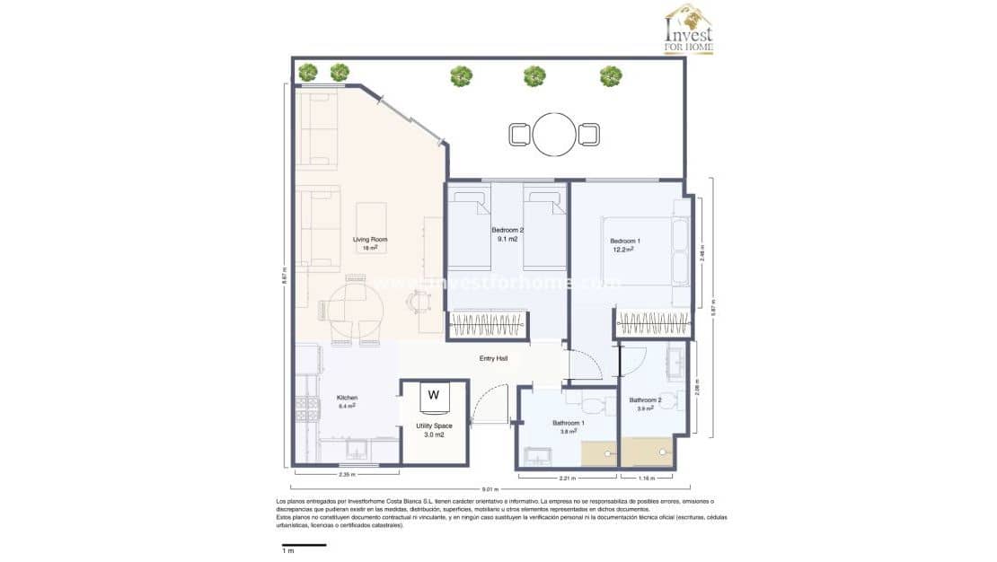 2 bedroom Apartment for sale in La Veleta with pool - € 250,000 (Ref: 9547074)