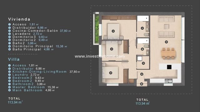 3 chambre Villa/Maison à vendre à Las Filipinas avec piscine - 488 000 € (Ref: 9563699)