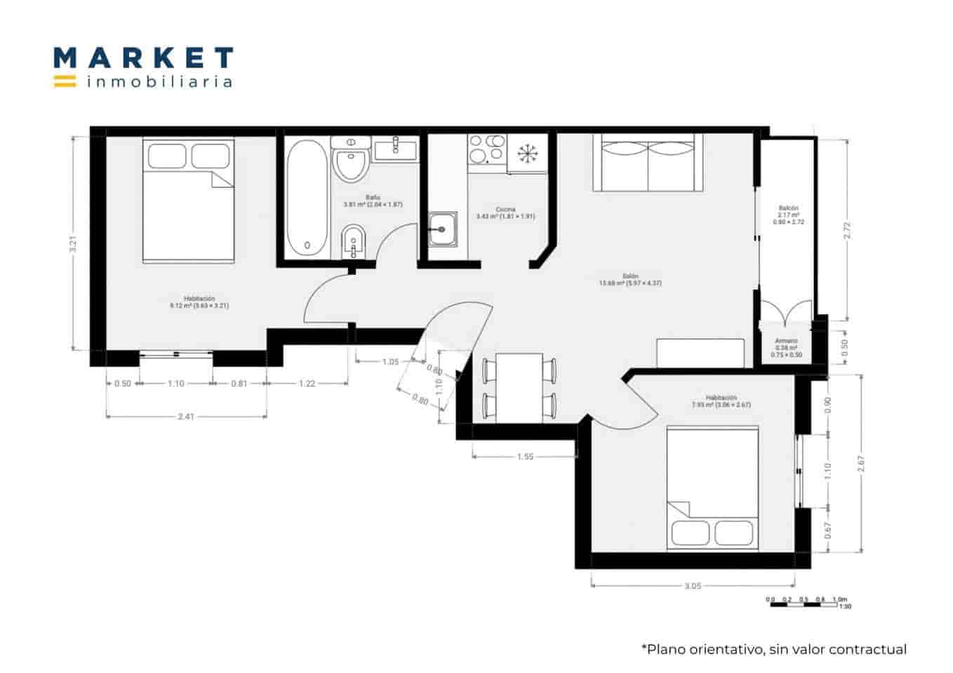 2 Zimmer Wohnung zu verkaufen in Santa Pola - 179.900 € (Ref: 10134874)