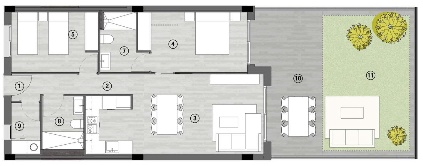 2 soveværelse Lejlighed til salg i Gran Alacant med swimmingpool garage - € 405.000 (Ref: 5652703)