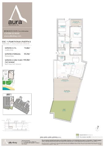 2 chambre Appartement à vendre à Platja Vila Joiosa - Platja de Torres, La Villajoyosa / Vila Joiosa avec piscine - 715 000 € (Ref: 7458351)