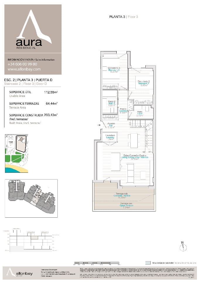 2 chambre Appartement à vendre à La Villajoyosa / Vila Joiosa avec piscine - 715 000 € (Ref: 7458351)