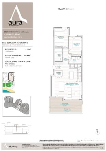 2 chambre Appartement à vendre à Platja Vila Joiosa - Platja de Torres, La Villajoyosa / Vila Joiosa avec piscine - 715 000 € (Ref: 7458351)