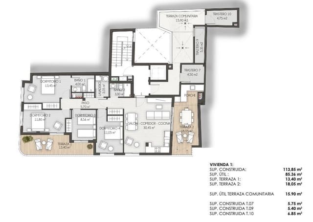 3 chambre Appartement à vendre à Norte, Santa Pola - 419 000 € (Ref: 7765348)