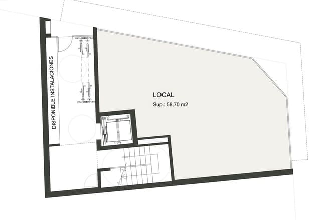 1 bedroom Business for sale in Calas Santiago Bernabéu, Santa Pola - € 109,000 (Ref: 7890068)