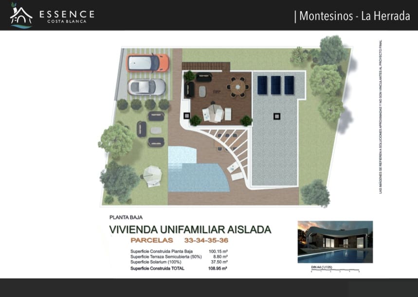 3 slaapkamer Flat te koop in Los Montesinos met zwembad - € 334.500 (Ref: 8019163)