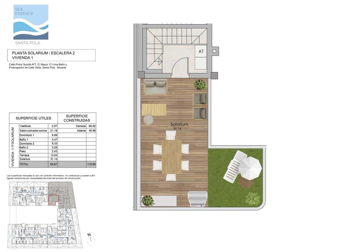 3 bedroom Flat for sale in Santa Pola with garage - € 398,000 (Ref: 8383585)