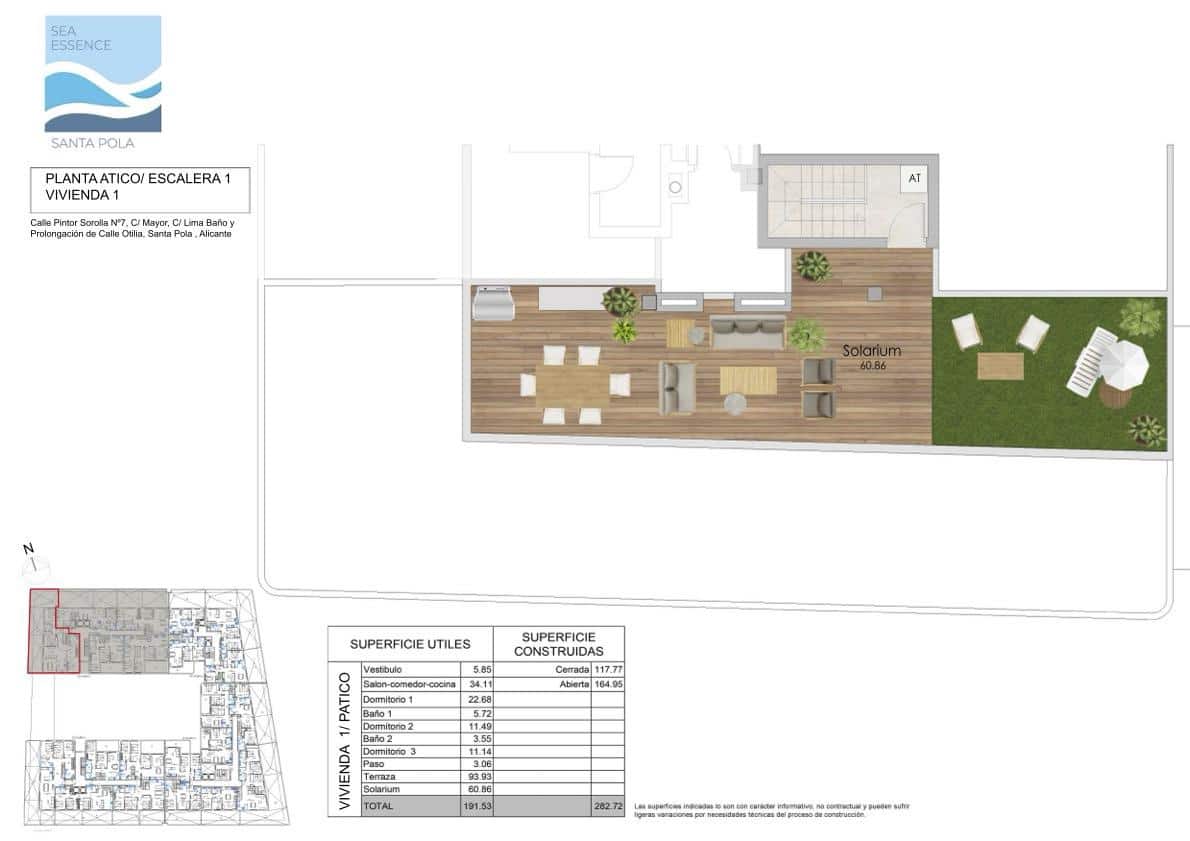 3 bedroom Flat for sale in Santa Pola with garage - € 398,000 (Ref: 8383585)