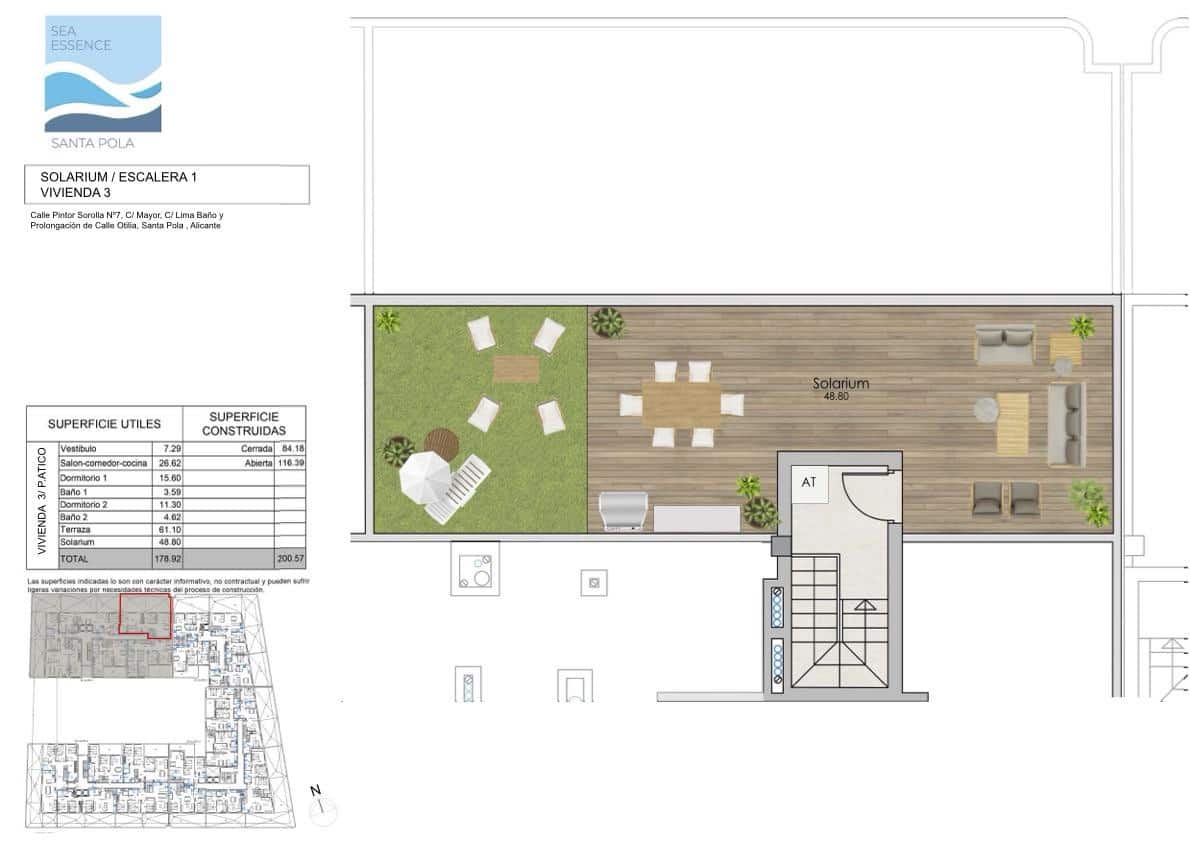 3 bedroom Flat for sale in Santa Pola with garage - € 398,000 (Ref: 8383585)