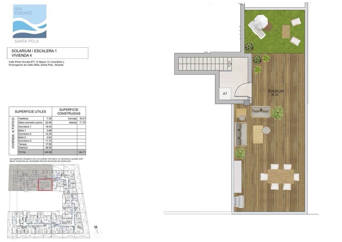 3 bedroom Flat for sale in Santa Pola with garage - € 398,000 (Ref: 8383585)