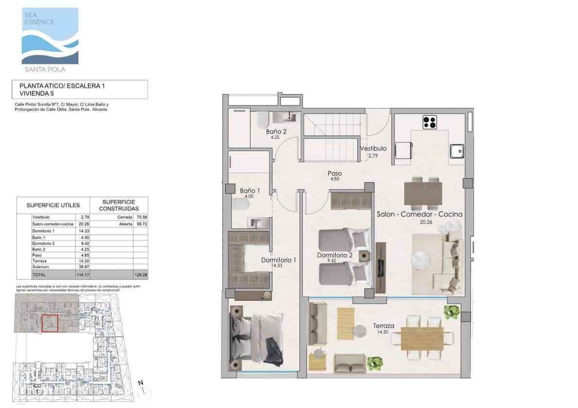3 bedroom Flat for sale in Santa Pola with garage - € 398,000 (Ref: 8383585)
