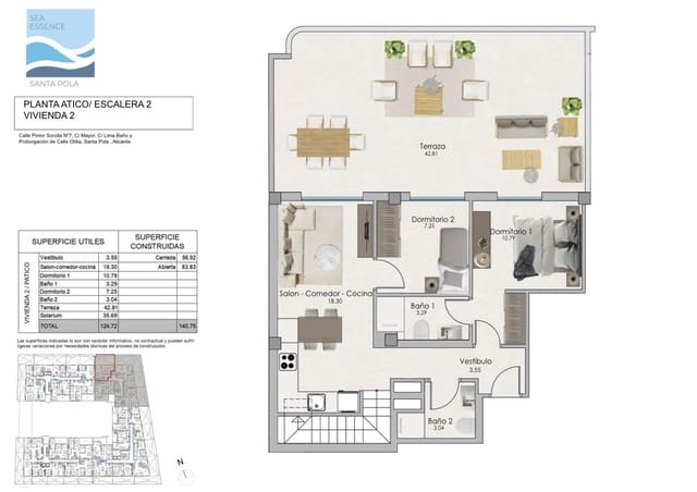Piso de 3 habitaciones en Norte, Santa Pola en venta con garaje - 398.000 € (Ref: 8383585)
