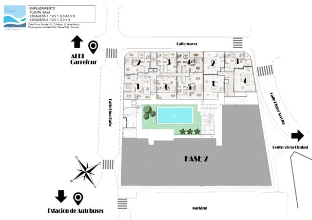 3 chambre Appartement à vendre à Norte, Santa Pola avec piscine garage - 240 000 € (Ref: 8383586)