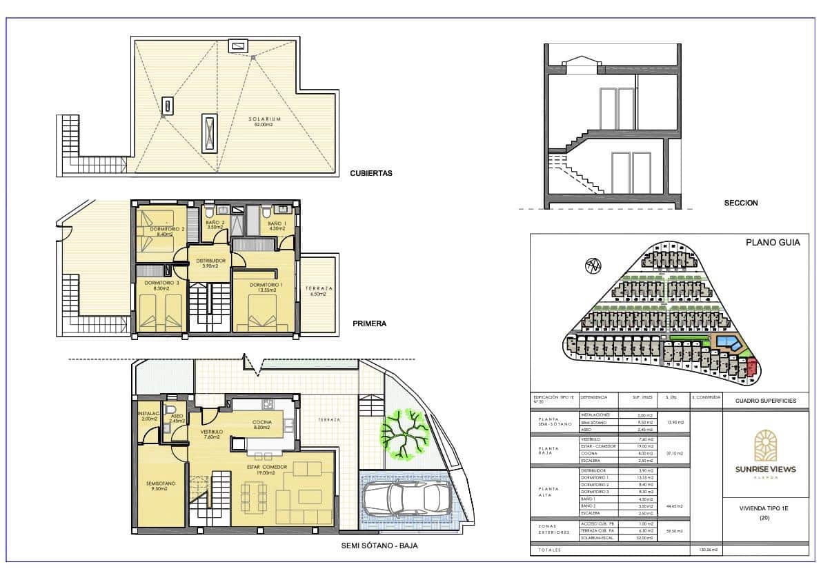 3 bedroom Villa for sale in Monforte del Cid with pool garage - € 315,000 (Ref: 8758615)