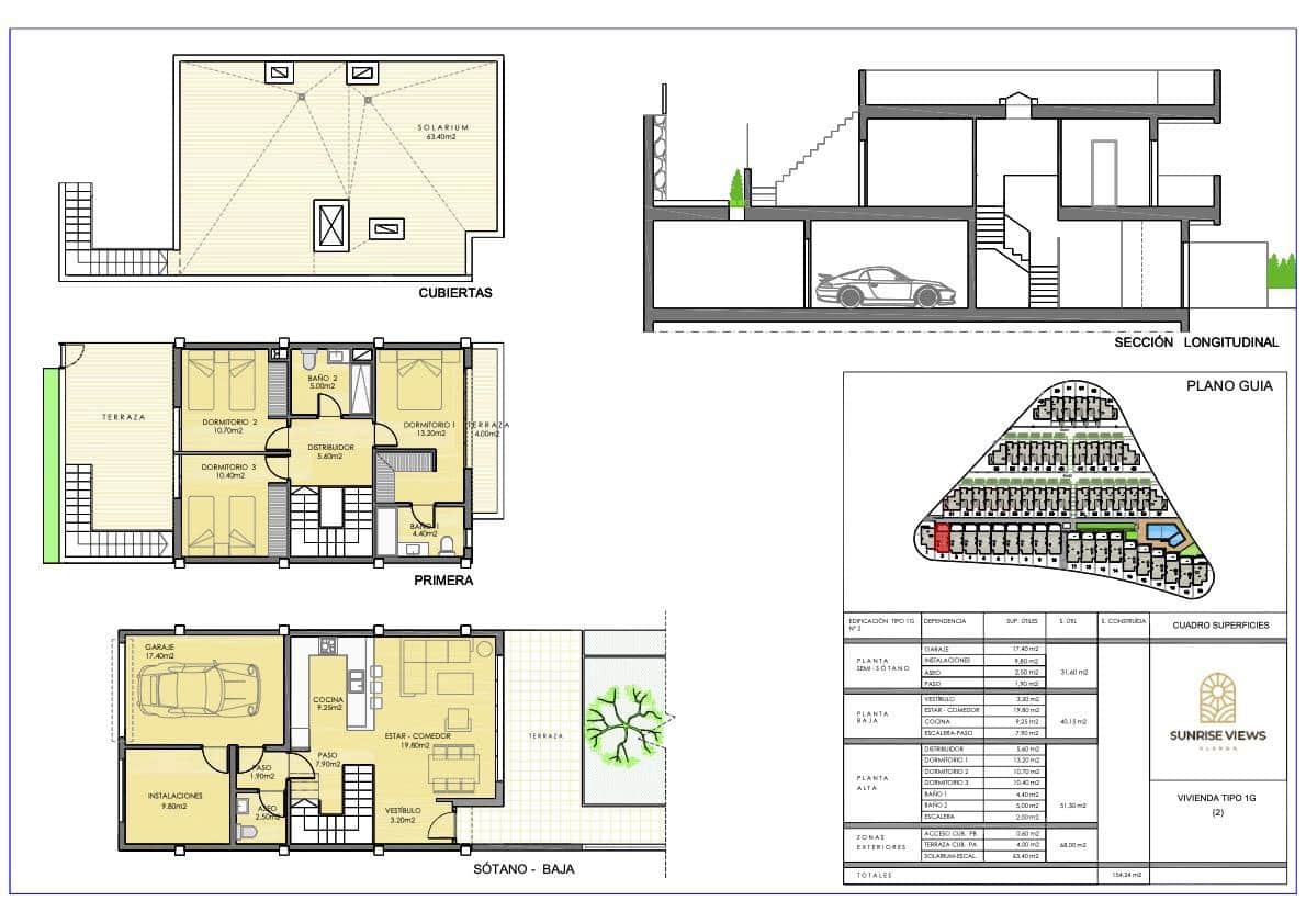 3 bedroom Villa for sale in Monforte del Cid with pool garage - € 315,000 (Ref: 8758615)