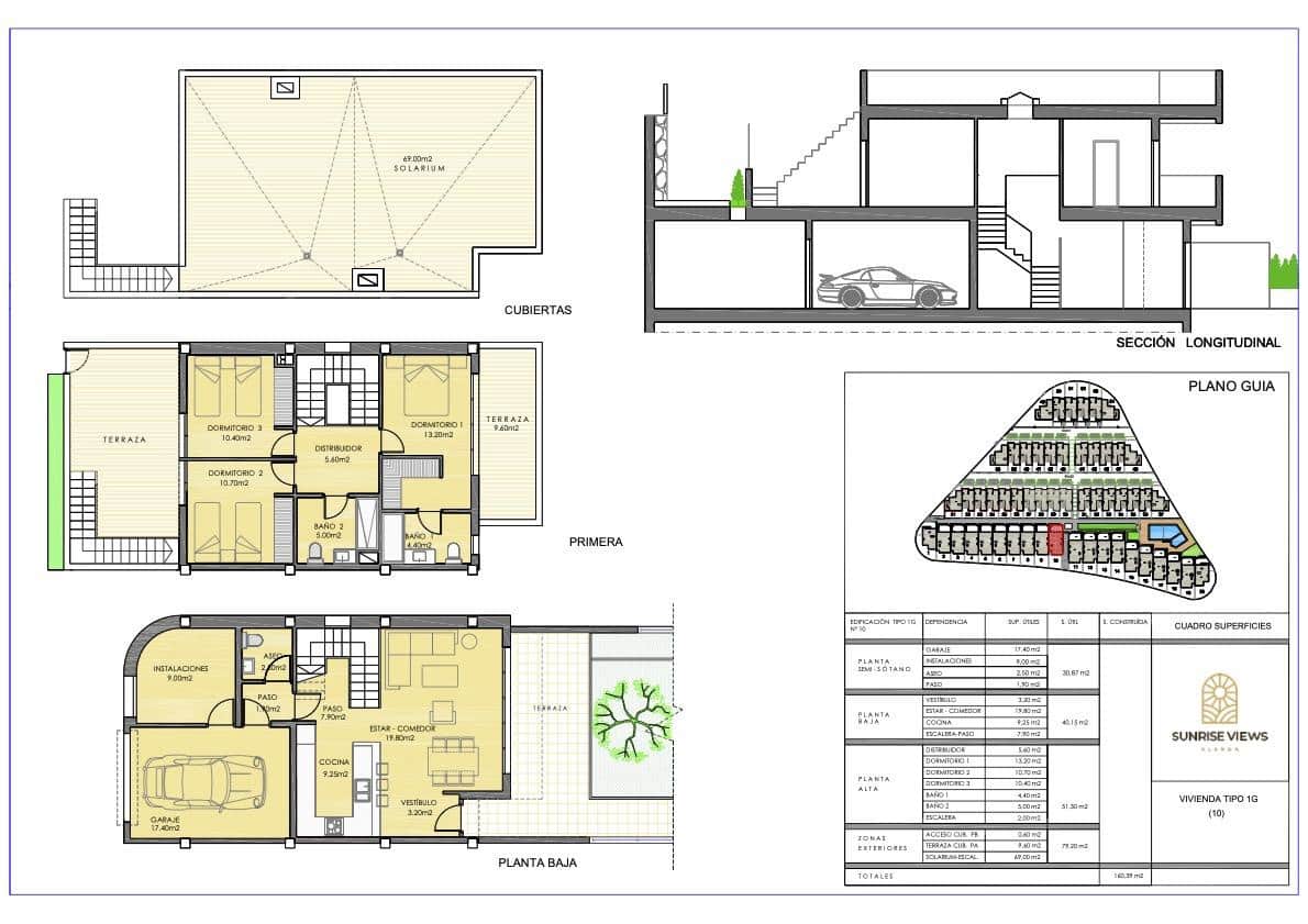 3 bedroom Villa for sale in Monforte del Cid with pool garage - € 315,000 (Ref: 8758615)