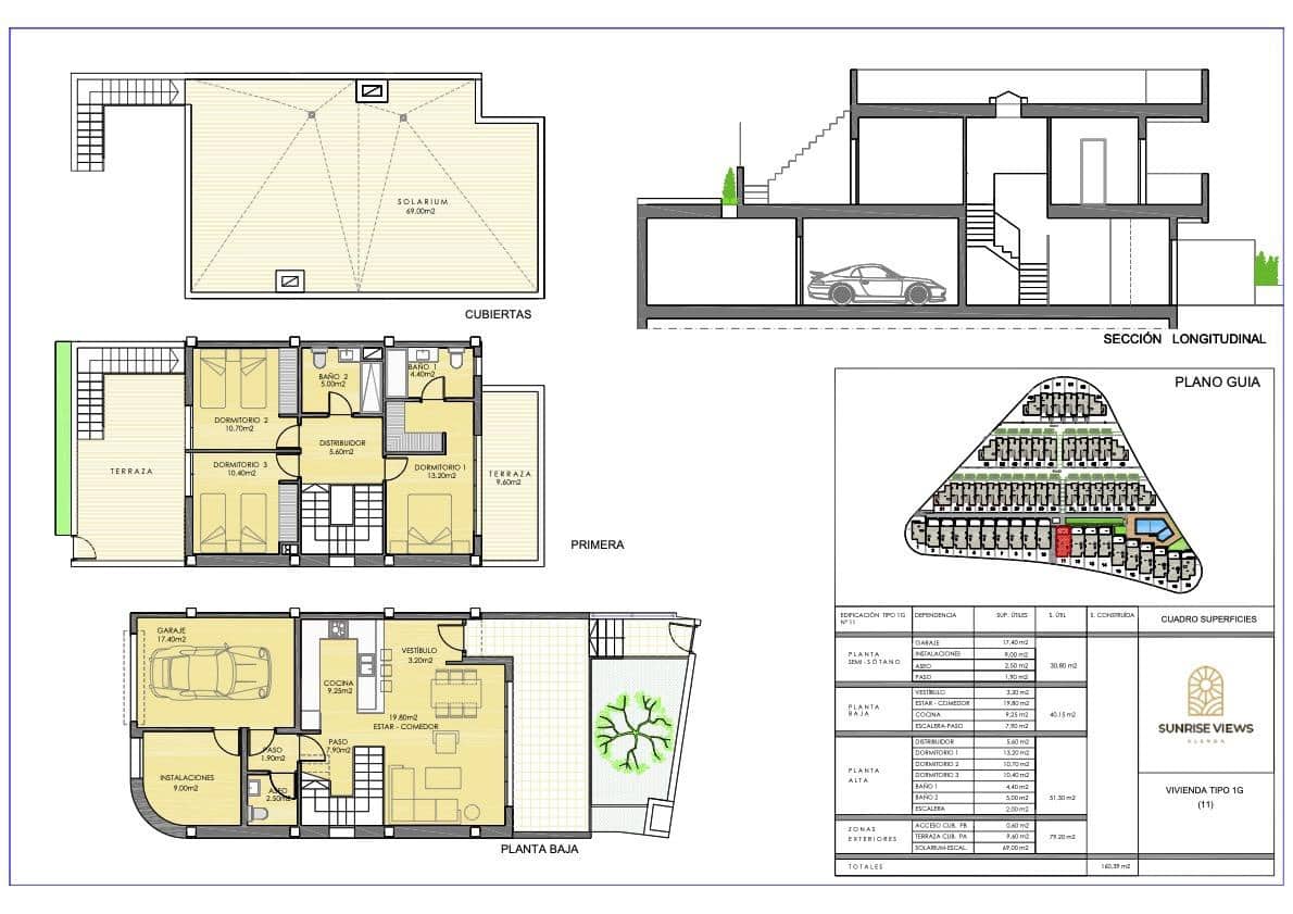 3 bedroom Villa for sale in Monforte del Cid with pool garage - € 315,000 (Ref: 8758615)