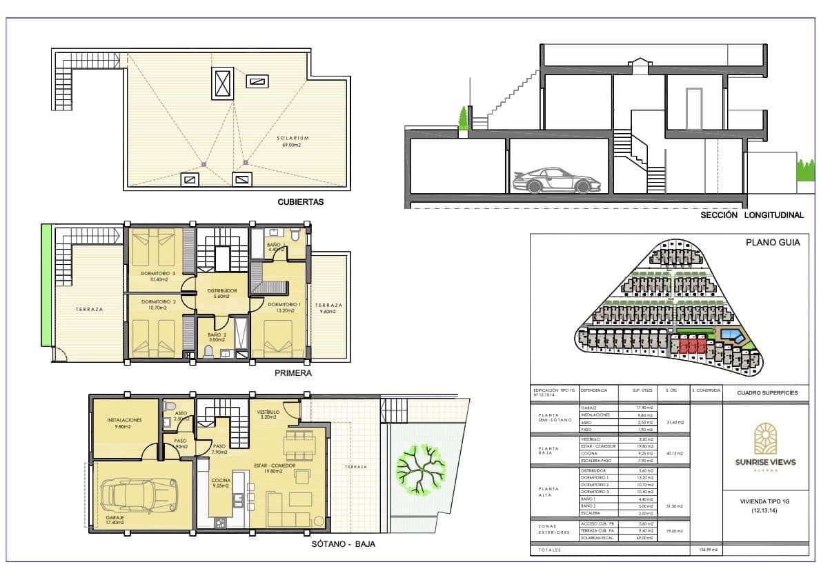3 bedroom Villa for sale in Monforte del Cid with pool garage - € 315,000 (Ref: 8758615)