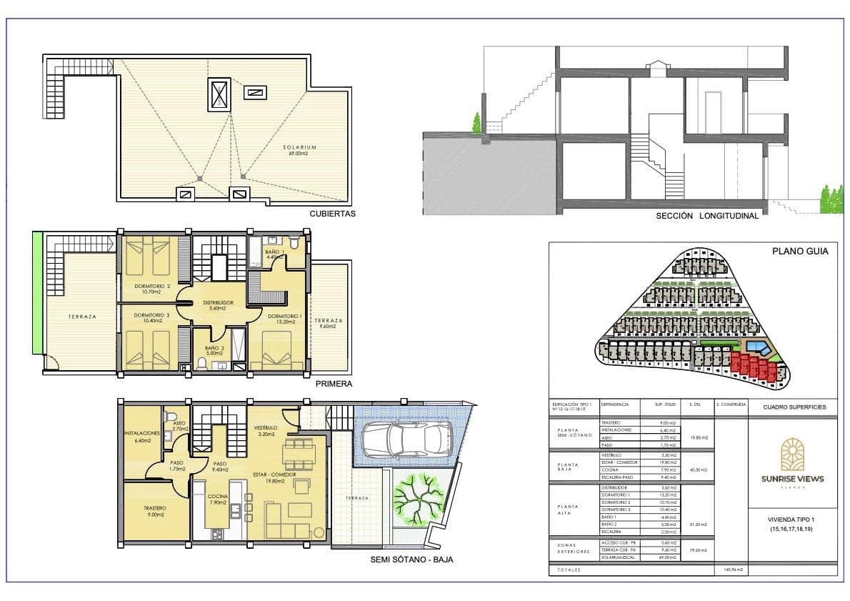 3 bedroom Villa for sale in Monforte del Cid with pool garage - € 315,000 (Ref: 8758615)