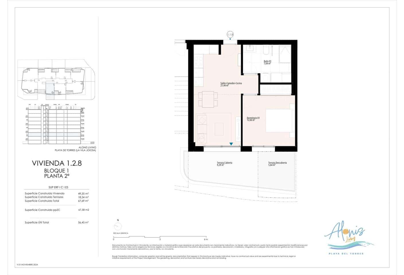 2 makuuhuone Asunto myytävänä paikassa La Villajoyosa / Vila Joiosa mukana uima-altaan 
autotalli - 370 000 € (Ref: 8835255)