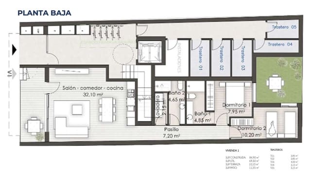 2 soveværelse Lejlighed til salg i Centro, Santa Pola - € 219.000 (Ref: 8981044)