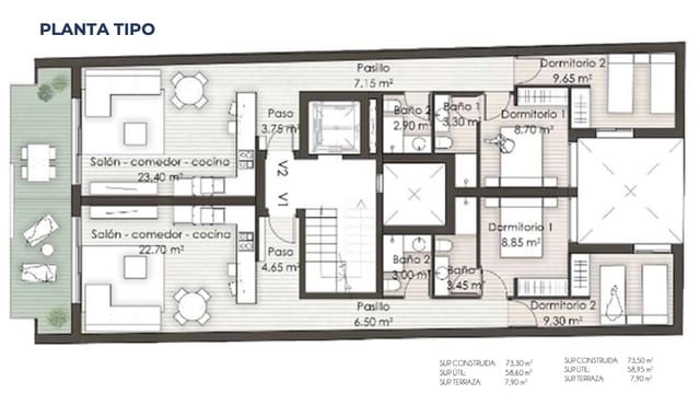 2 soveværelse Lejlighed til salg i Centro, Santa Pola - € 219.000 (Ref: 8981044)