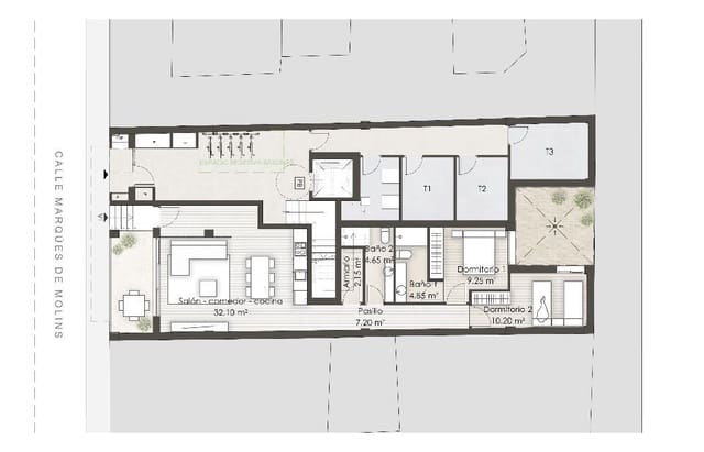 Piso de 2 habitaciones en Centro, Santa Pola en venta - 219.000 € (Ref: 8981044)