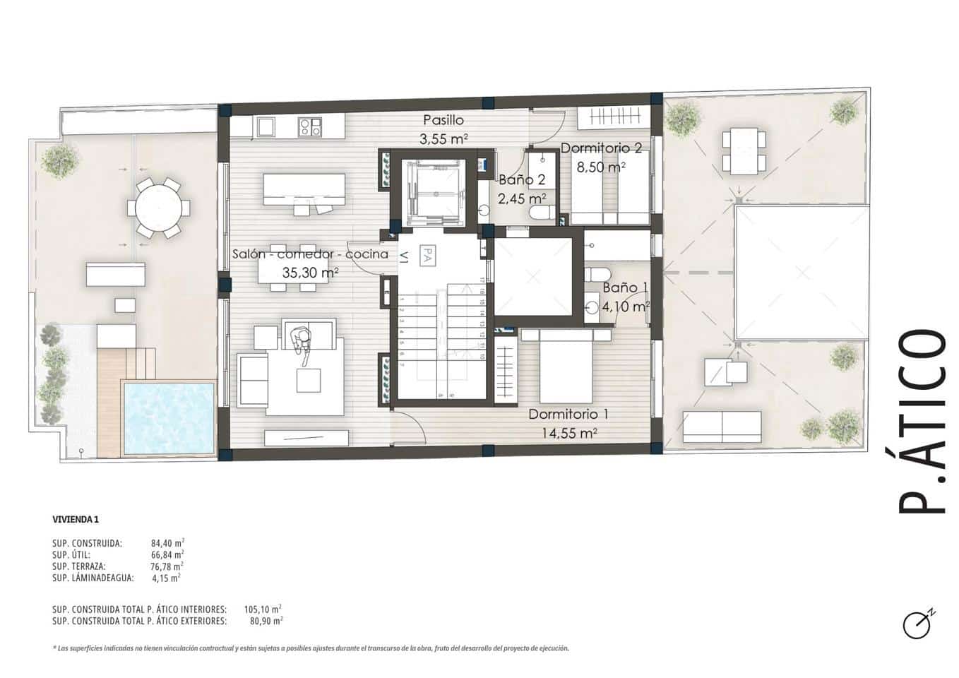 2 bedroom Flat for sale in Santa Pola - € 229,000 (Ref: 8981044)