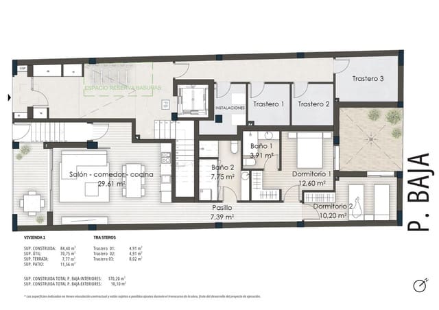2 slaapkamer Flat te koop in Centro, Santa Pola - € 229.000 (Ref: 8981044)
