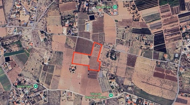 Rakentamaton maa myytävänä paikassa Valverde, Elche / Elx - 239 000 € (Ref: 8987391)