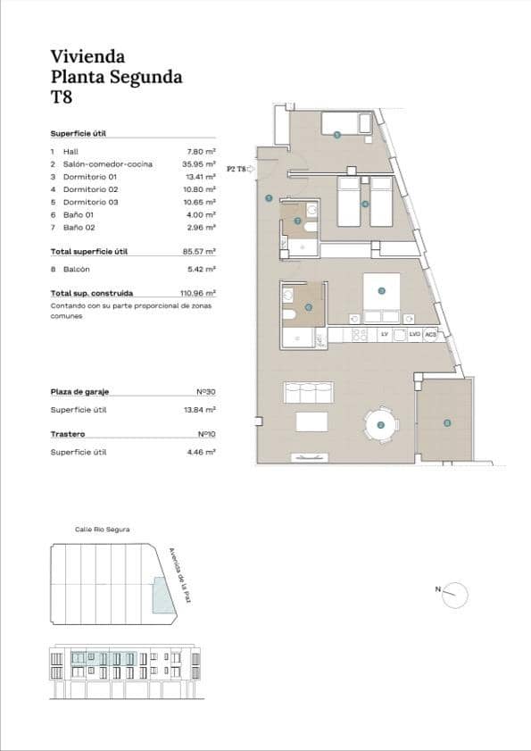 3 quarto Apartamento para venda em Jacarilla com piscina - 158 500 € (Ref: 8989901)