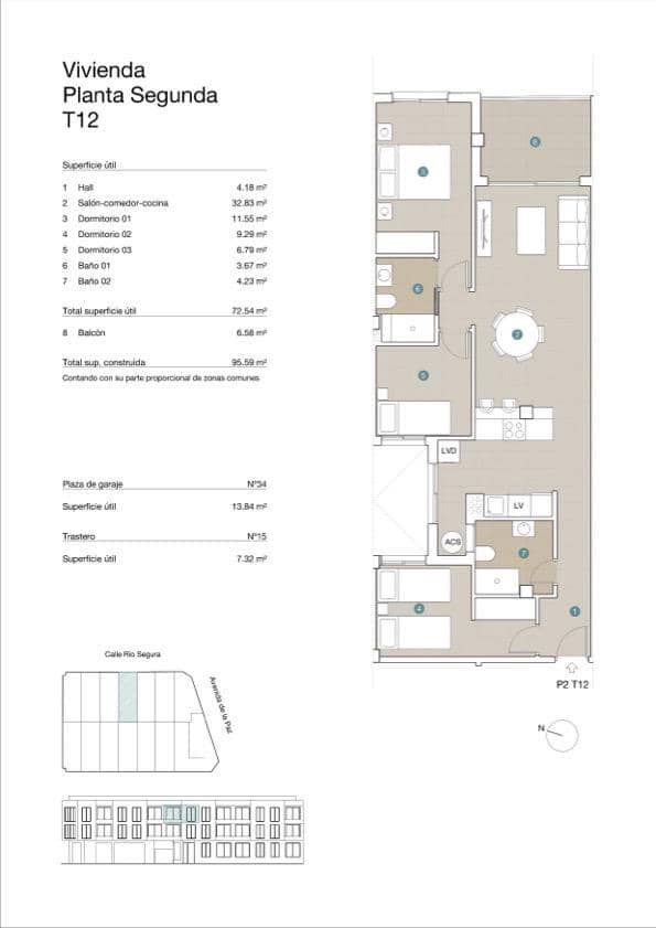 3 quarto Apartamento para venda em Jacarilla com piscina - 158 500 € (Ref: 8989901)