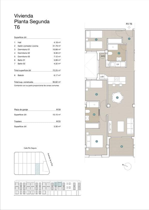 3 quarto Apartamento para venda em Jacarilla com piscina - 158 500 € (Ref: 8989901)
