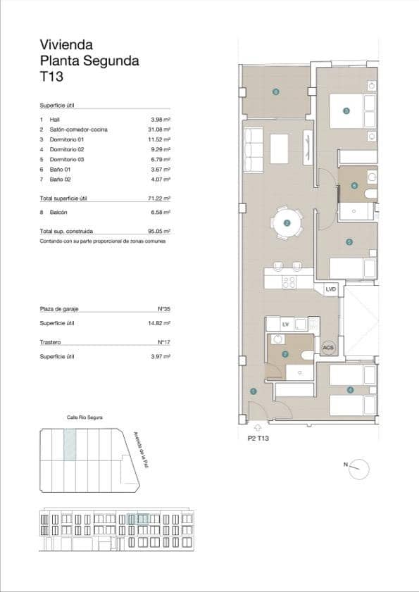 3 quarto Apartamento para venda em Jacarilla com piscina - 158 500 € (Ref: 8989901)