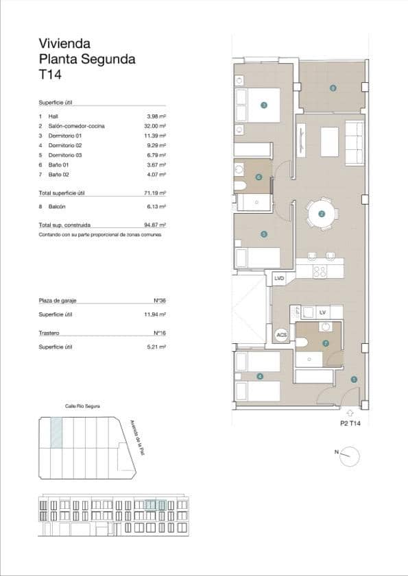 3 quarto Apartamento para venda em Jacarilla com piscina - 158 500 € (Ref: 8989901)