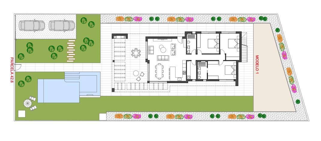 3 chambre Villa/Maison à vendre à Monforte del Cid avec piscine garage - 600 000 € (Ref: 9035596)