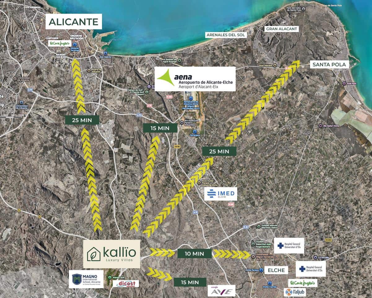 3 makuuhuone Huvila myytävänä paikassa Monforte del Cid mukana uima-altaan 
autotalli - 600 000 € (Ref: 9035597)