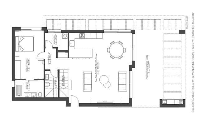 3 makuuhuone Huvila myytävänä paikassa Monforte del Cid mukana uima-altaan 
autotalli - 600 000 € (Ref: 9035597)