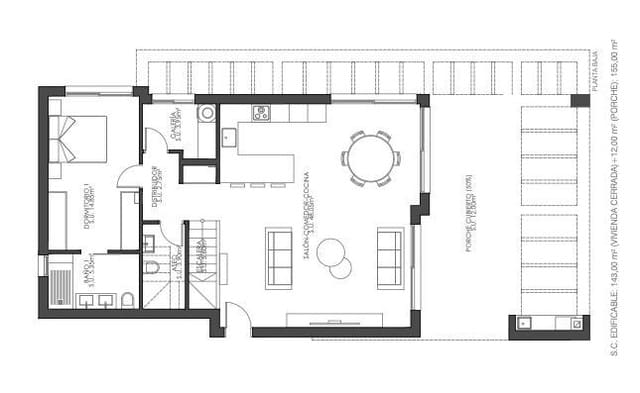 3 makuuhuone Huvila myytävänä paikassa Monforte del Cid mukana uima-altaan 
autotalli - 600 000 € (Ref: 9035597)