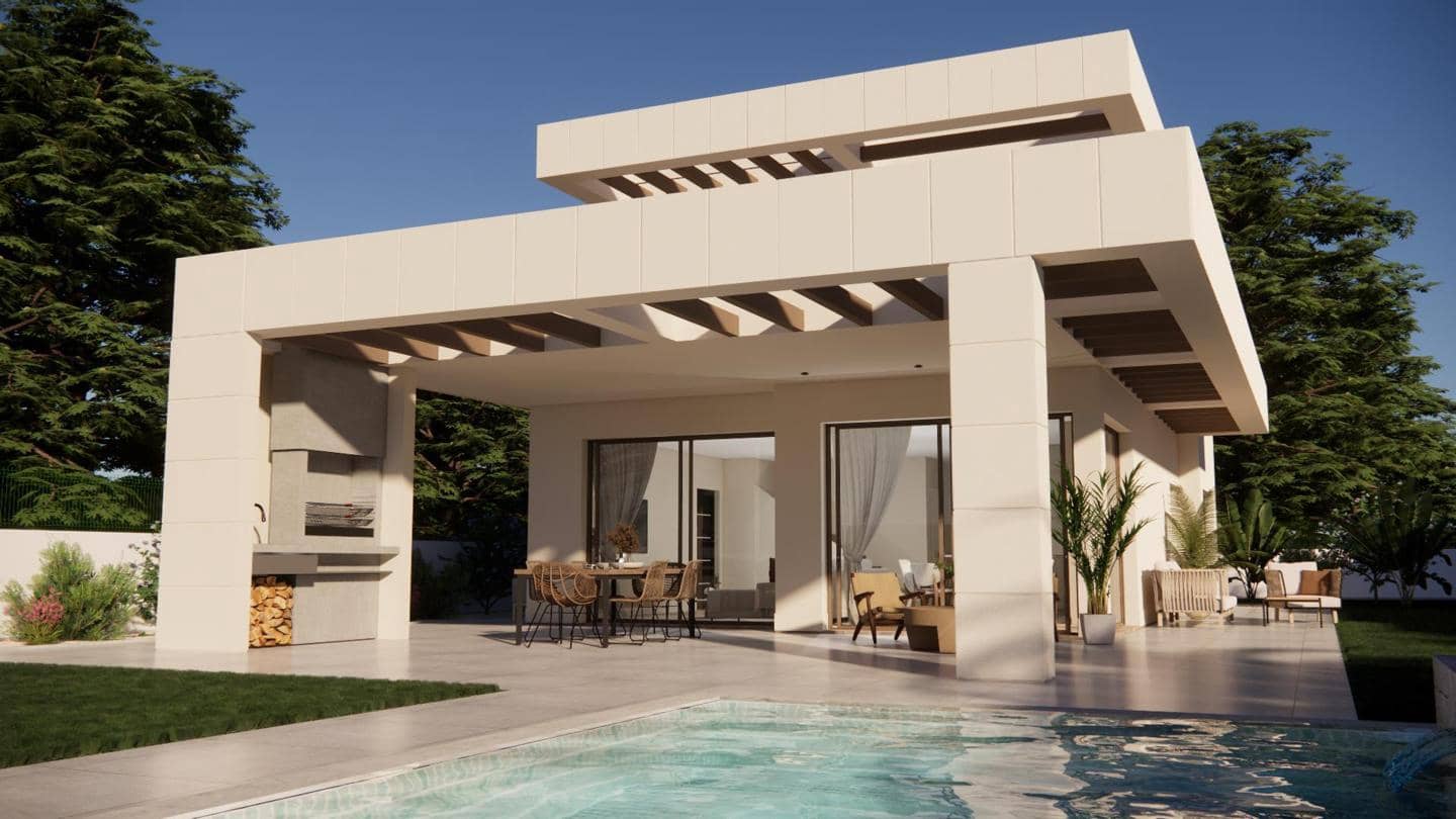 3 makuuhuone Huvila myytävänä paikassa Monforte del Cid mukana uima-altaan 
autotalli - 600 000 € (Ref: 9035597)