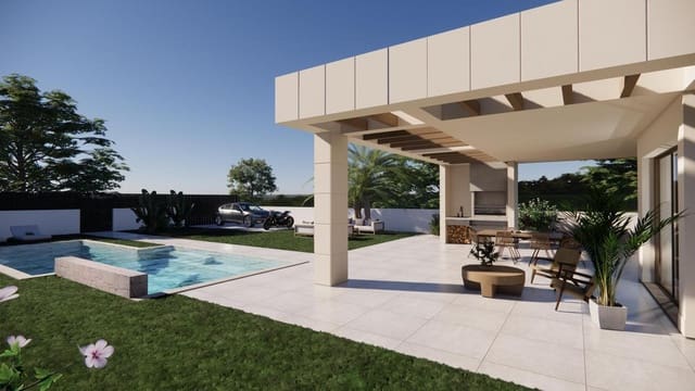 3 makuuhuone Huvila myytävänä paikassa Monforte del Cid mukana uima-altaan 
autotalli - 600 000 € (Ref: 9035597)