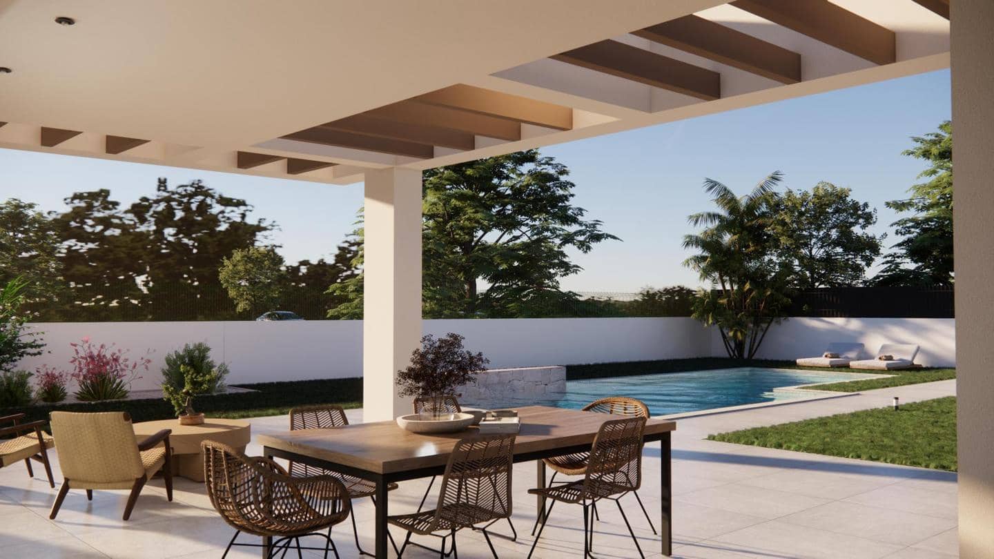 3 makuuhuone Huvila myytävänä paikassa Monforte del Cid mukana uima-altaan 
autotalli - 600 000 € (Ref: 9035597)