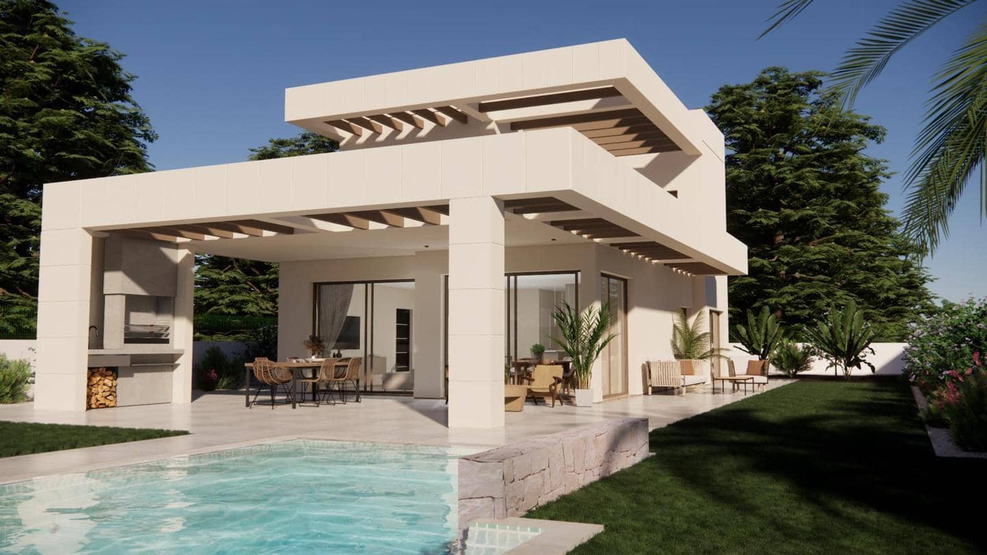 3 makuuhuone Huvila myytävänä paikassa Monforte del Cid mukana uima-altaan 
autotalli - 600 000 € (Ref: 9035597)