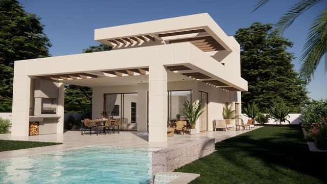 3 makuuhuone Huvila myytävänä paikassa Monforte del Cid mukana uima-altaan 
autotalli - 600 000 € (Ref: 9035597)