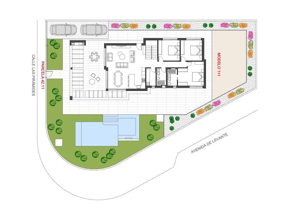 3 soverom Villa til salgs i Monforte del Cid med svømmebasseng garasje - € 550 000 (Ref: 9035598)